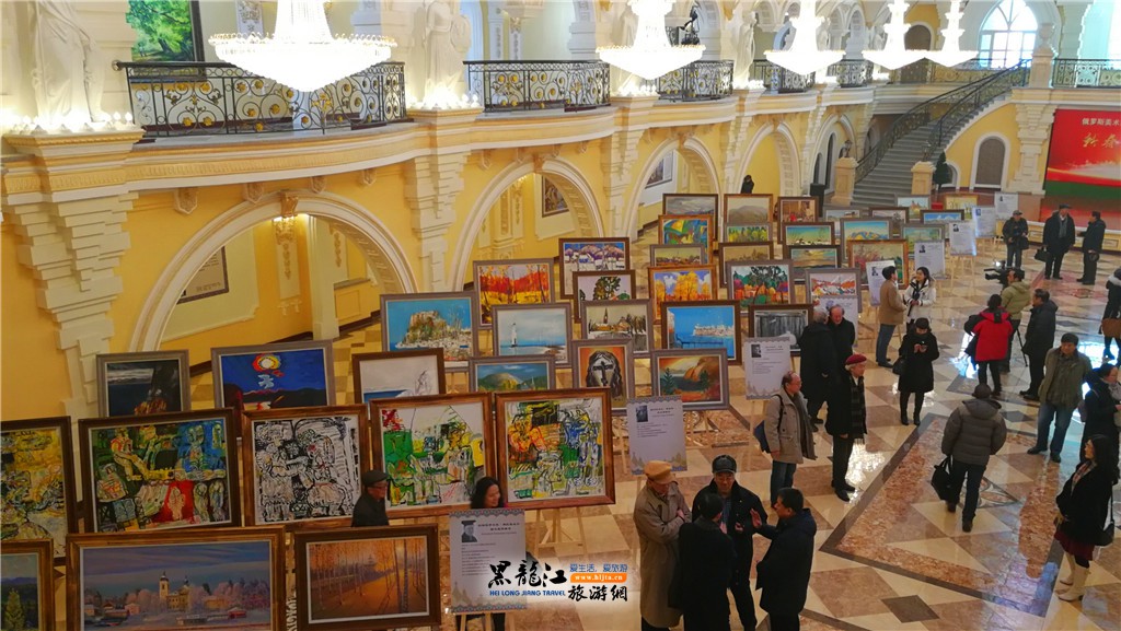 俄罗斯功勋画家首次来中国在冰城伏尔加庄园开展